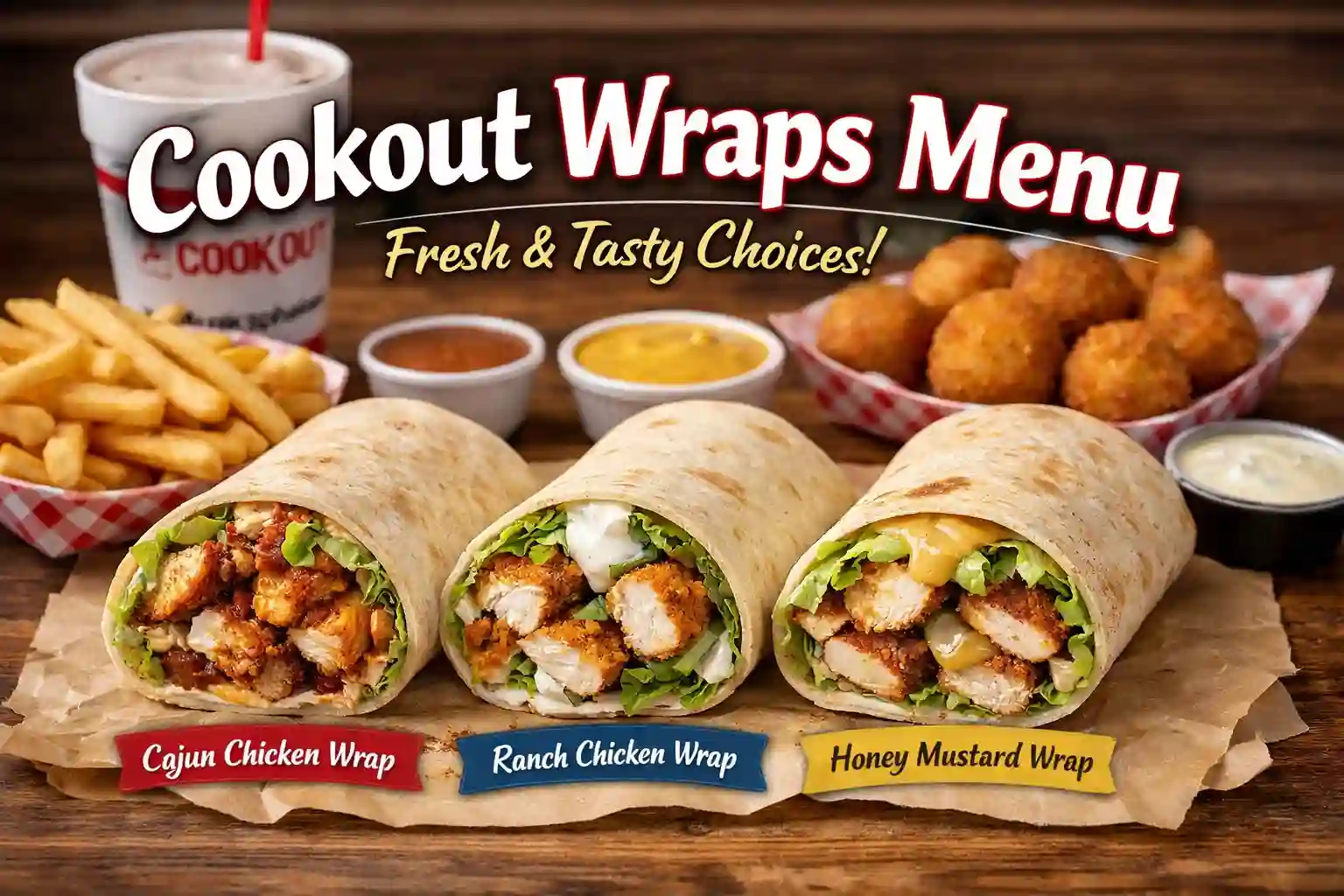 Cookout Wraps Menu