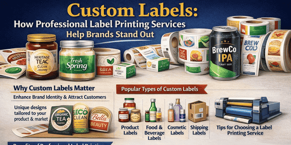 Custom Labels: How Professional Label Printing Services Help Brands Stand Out