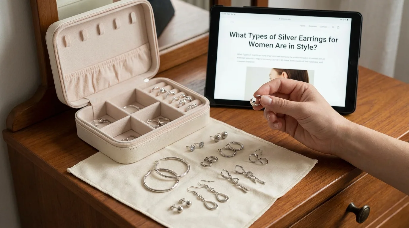 What Types of Silver Earrings for Women Are in Style